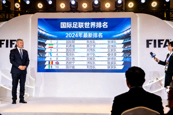 国际足联世界排名发布现场